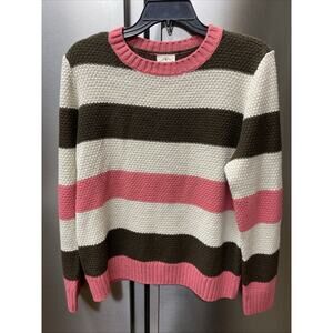 St. Johns Bay Womens Striped Sweater Size Medium